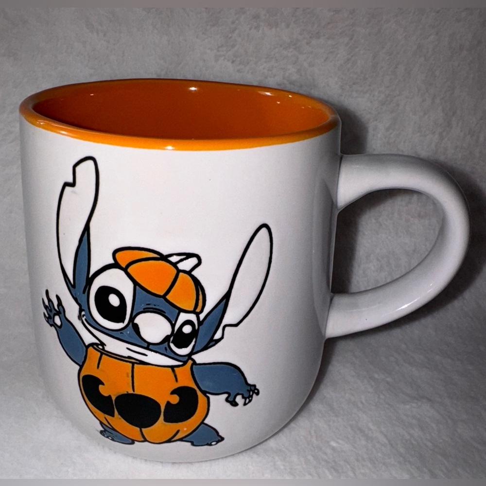 Disney Stitch in a Pumpkin Halloween Mug
